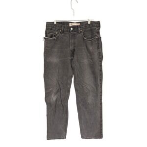 Levi's 550 Relaxed Fit‎ Black Jeans Distressed Denim Pants
